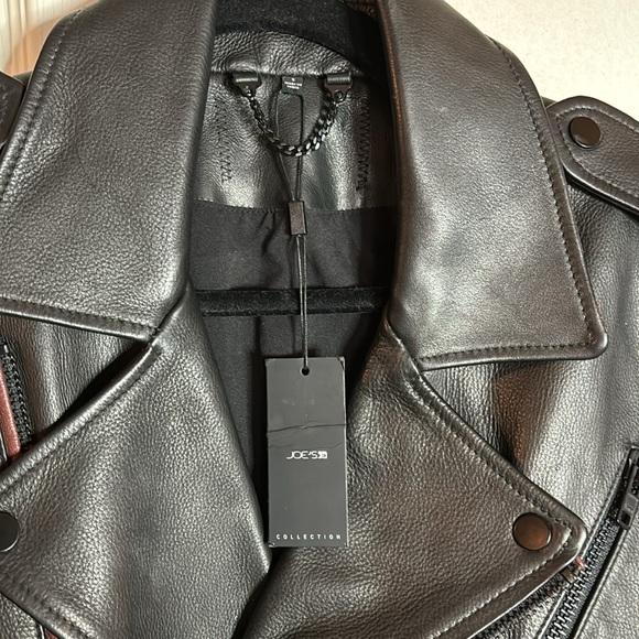 Joe's Jeans Collection Heavy Leather Jacket - Picture 4 of 11